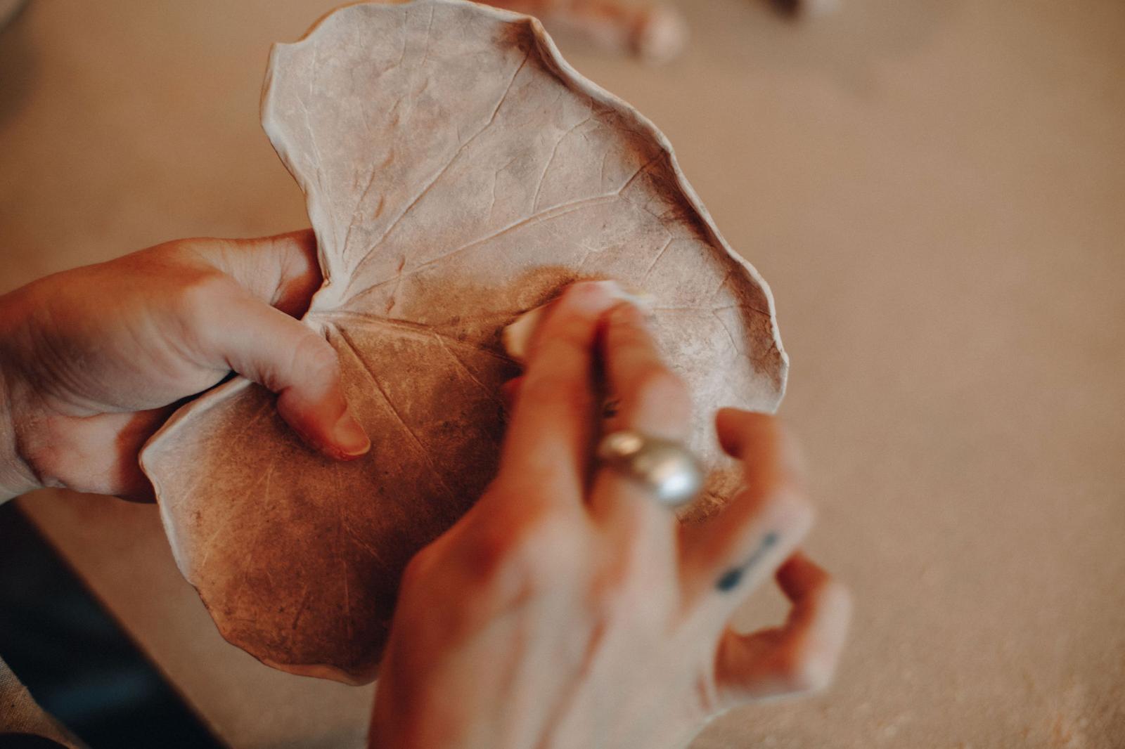 Finishing a clay piece